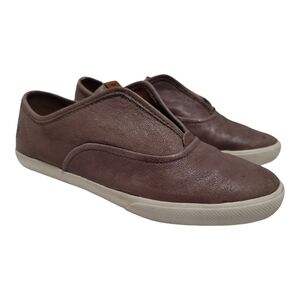 Frye Maya CVO Leather Slip-On Antiqued Sneaker Shoe - Women's 8 Cement Taupe